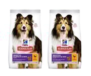 Hills - 2x Dogfood - SP Canine Adult Sensitive Stomach & Skin Medium Chicken 12kg - Bundle