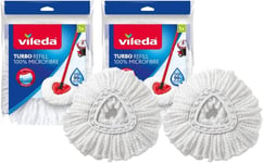 Vileda Turbo Spin Mop Refill, Pack of 2 Head Replacements, Fits...