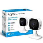Tapo Mini Smart Security Camera Indoor CCTV, Works with Alexa&Google Home No hub