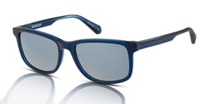 Superdry SDS-5029 Men's Sunglasses 106 Navy/Silver Mirror