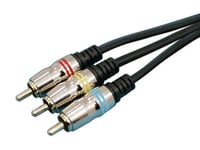 Brightium Câble vidéo RCA vers RCA, 1,5 m, connexion audio/vidéo de haute qualité, idéal pour les appareils de divertissement et de présentation.