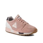 Le Coq Sportif Omega Premium Lace-Up Pink Suede Leather Womens Trainers 1810358