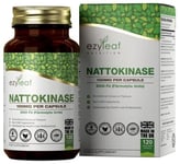 Ezyleaf Nattokinase 100mg 2000 FU | 120 Vegan Capsules Protein Enzyme  Japanese