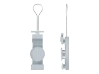 Qoltec Fixture For Fiber Cable - Kabelfäste - Grå