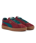 Puma Unisex Delphin Sneakers - Red Suede - Size UK 10