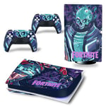 Autocollant Stickers de Protection pour Console Sony PS5 Edition Standard - - Fortnite (TN-PS5Disk-4291)