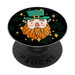 Irish Happy St Patricks Day Ireland Leprechaun PopSockets Swappable PopGrip