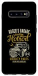 Coque pour Galaxy S10+ Roger's Hotrod Garage, voiture classique, Roger Design