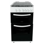 Double Oven Gas Cooker with Glass Lid, Statesman GTL50W