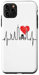 iPhone 11 Pro Max New York Skyline Heartbeat Love Statue Of Liberty New York Case