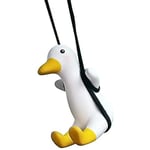 Swinging Duck Car Hängande prydnad, söt Swing Duck On Car Backspegelhänge