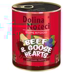 Dolina Noteci Superfood 12 x 800 g - Nötkött & gåshjärta