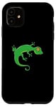 Coque pour iPhone 11 Gecko vert