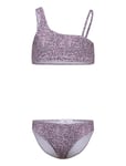 Mango Leopard Print Bikini Rosa