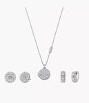 Michael Kors Silver Locket Sterlingsølv Smykkesett Med Zirconia MKC1700SET