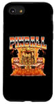 Pinball Arcade Game Flames Style années 90 Bootleg Coque pour iPhone SE (2020) / 7 / 8