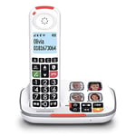swissvoice Xtra 2355, téléphone sans Fil DECT à Larges Touches avec répondeur, Audio Boost, sonneries Fortes, Compatible avec Les Aides auditives, Fonction de Blocage d'appel