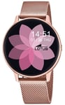 Lotus L50015/A EX DISPLAY SmarTime Rose Gold Steel Mesh Watch