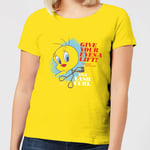 Looney Tunes ACME Lash Curler Women's T-Shirt - Yellow - L