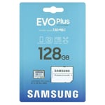 Samsung EVO Plus MicroSD Memory Card with SD Adapter, 128GB
