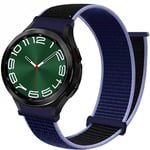 Nylon armbånd No-Gap Samsung Galaxy Watch 6 Classic (43mm) - Midnight