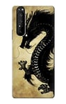 Black Dragon Painting Case Cover For Sony Xperia 1 III