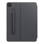 Black Rock Étui magnétique pour Tablette Compatible avec Apple iPad Pro 6e génération 2022 12,9" I Coque Intelligente résistante aux Chocs, Porte-Stylo (Noir)
