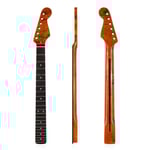 Elgitarrhalsbyte för gitarrhals DIY-delar Byte 22 Rose Wood Greppbräda Bindning för TL ST Tele Bakre Centerlinje