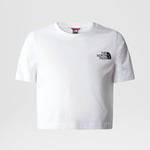 The North Face Girls' Simple Dome Cropped T-Shirt TNF White (82EC FN4)