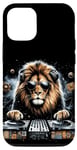 iPhone 14 Pro Lion DJ Electronic Beats of House Animal Africa Funny Space Case