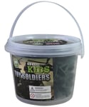 KIDS ARMY 100 piece TUB of SOLDIERS COMBAT FORCE TOYS BOYS SOLDIER ROLE PLAY