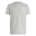 adidas Men Essentials T-Shirt à Manches Courtes en Jersey Simple à 3 Bandes Taille XL Hauteur 7,6 cm