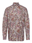 Eton Papyrus Flower Paisley Shirt - Contemporary Fit Skjorta Casual Multi/mönstrad [Color: PINK/RED ][Sex: Men ][Sizes: 39,40,41 ]
