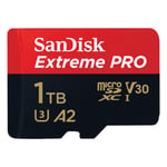 MicroSDXC Extreme Pro 1TB 170MB/s A2 C10 V30 U4
