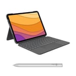 Logitech Combo Touch iPad Air (4th & 5th gen - 2020, 2022) Keyboard Case Crayon 