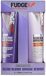 Fudge Professional Purple Shampoo And Conditioner Everyday Clean Blonde Damage