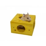 Rosewood Boredom Breakers Hamster Mouse Gerbil Toy - Wooden Sleep N Play Cheese