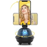Auto Face Tracking, longziming Upgrade Face Tracking Smartphone Holder【NO APP REQUIRED】Can Using while Charging, 360°Rotation Object Tracking Smart Shooting Phone Camera Holder