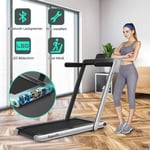 2 i 1 hopfällbart löpband 2,25 hk bärbart elektriskt löpband Silver