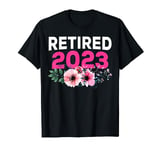 Floral Retired Est. 2023 Womens Retirement T-Shirt