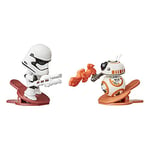 Star Wars Battle Bobblers First Order Stormtrooper Vs BB-8 Clippable Battling Action Figure 2-Pack, Bobbling Toys for Kids Ages 4 and Up