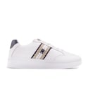 Tommy Hilfiger Womens Court Trainers - White - Size UK 3.5