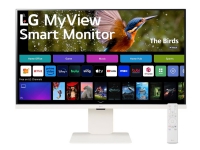 LG MyView 32SR83U-W - LED-skärm - Smart - 32 (31.5 visbar) - 3840 x 2160 4K - IPS - 400 cd/m² - 1000:1 - HDR10 - 5 ms - 2xHDMI, USB-C - högtalare