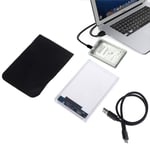 Transparent Usb 3.0 External Hard Drive Enclosure Case For 2.5in Onesize