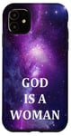 iPhone 11 God Is A Woman Women Are Powerful Galaxy Pattern Song Lyrics Case