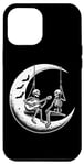 Coque pour iPhone 13 Pro Max Midnight Melody Squelette Moonlight Serenade Halloween