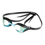 Arena Diamonds Cobra Core Swipe Mirror Racing Goggles, AQUA-BLACK, One Size