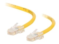 C2G Câble de raccordement réseau croisé non amorcé non blindé (UTP) Cat5e - Câble inverseur - RJ-45 (M) pour RJ-45 (M) - 50 cm - UTP - CAT 5e - bloqué, uniboot - jaune
