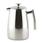 Café Stal HFD-08 Belmont 8 Cup Double Walled Cafetiere Coffee Maker, Mirror Finish, 1.2 Litre