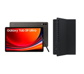 Samsung Galaxy Tab S9 Ultra 14.6" Tablet (1 TB, Graphite) & Galaxy Tab S9 Ultra Slim Book Cover Keyboard Case Bundle, Black